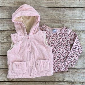 Girls Vest and Thermal Shirt Set - Size 2T-3T